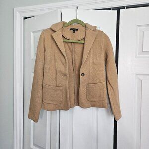 Ann Taylor 100% Wool Jacket in Camel Size XXSP